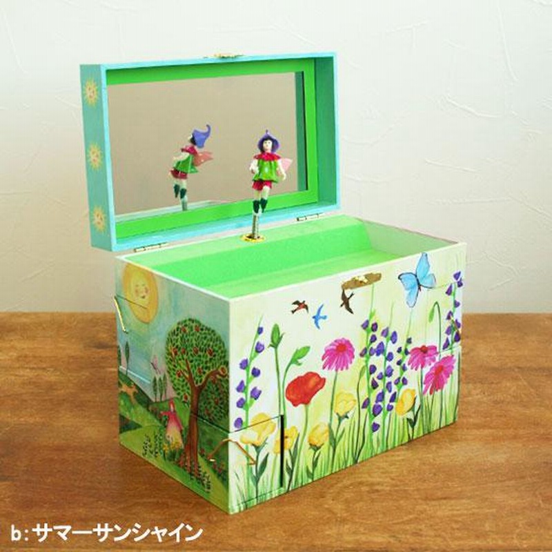 アンティーク オルゴール ジュエリーボックス 小物入れ 木製 ゴールド