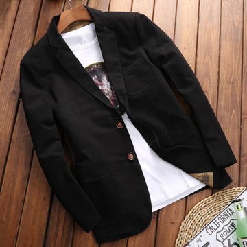 春秋外套男士休閑西服修身單西便服薄款夾克男裝秋季小西裝上衣服