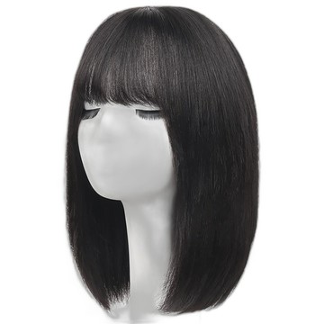 MoonDy 35cm假髮 中長髮假髮 真髮假髮 配件 鎖骨髮假髮 假髮套 髮飾 342