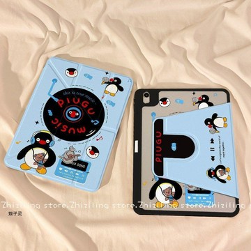 【暢銷新品🏆】平板保護殼 Y型iPad11平板殼 三折air7/6亞克力10.2企鵝唱片pro旋轉10/9代新款