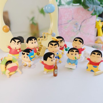 《蠟筆小新》1990初期動畫♥︎｜古早小土豆公仔盒玩