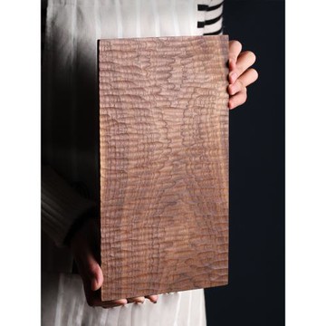 日式黑胡桃木小號家用干泡茶盤木質整木手作茶臺木制托盤創意茶托