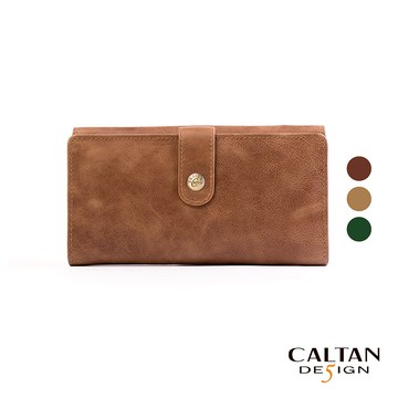 【CALTAN】真皮/長夾|大空間釦式長夾-074355_三色