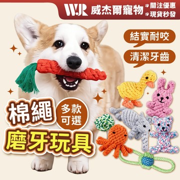 【威杰爾】寵物棉繩玩具 寵物玩具 啃咬玩具 寵物互動玩具 狗狗耐咬玩具 貓咪玩具 狗狗玩具 狗玩具 棉繩玩具【G033】
