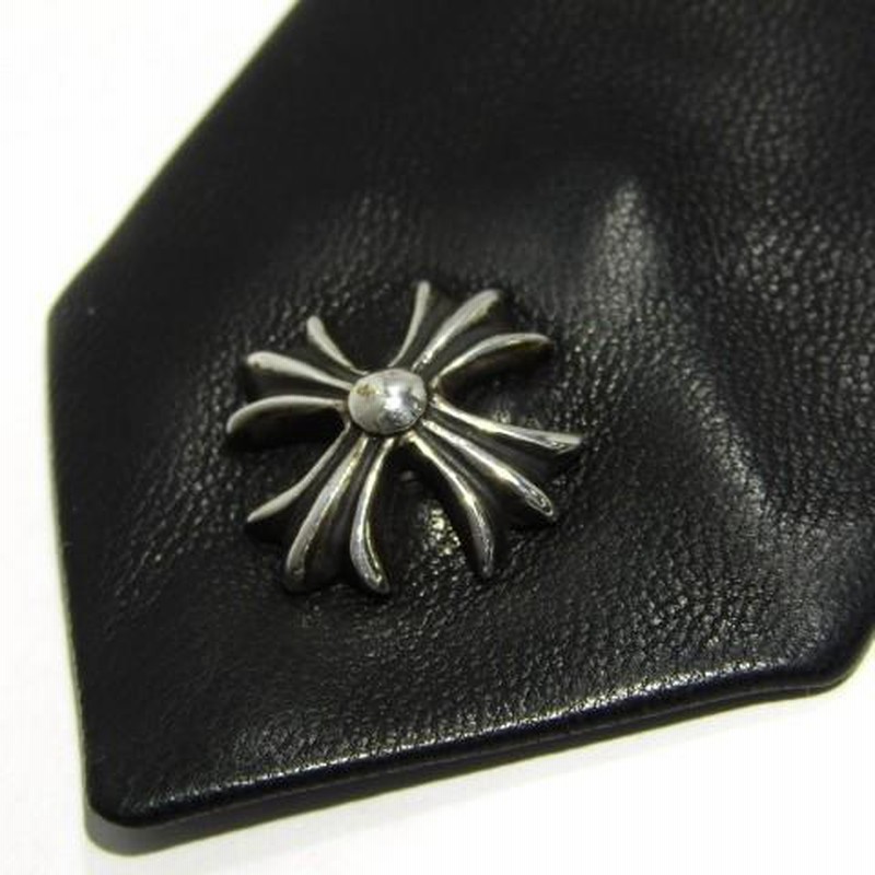 美品 CHROME HEARTS クロムハーツ ネクタイ スキニー CHプラス ナロー