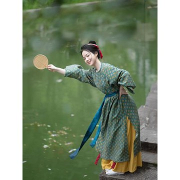 汀蘭頌原創漢服 小唐圓 唐制復原圓領袍 八破裙 圓領衫