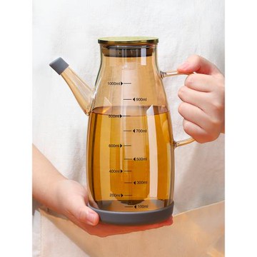 德國廚房高硼硅玻璃油壺家用防漏油瓶醬油瓶醋壺大號小號調料油罐