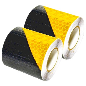 minono 米諾諾 夜間反光膠帶  5 x 300cm  黑色 + 黃色  2個