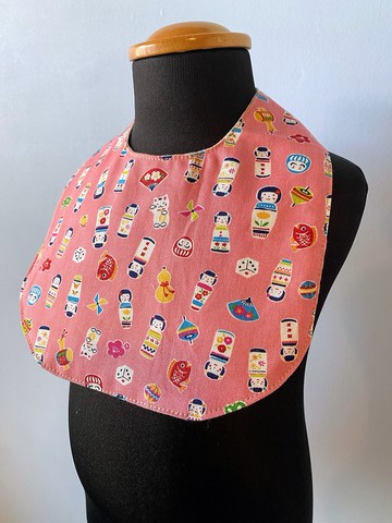 嬰兒日式圖案圍脖頭盔口布