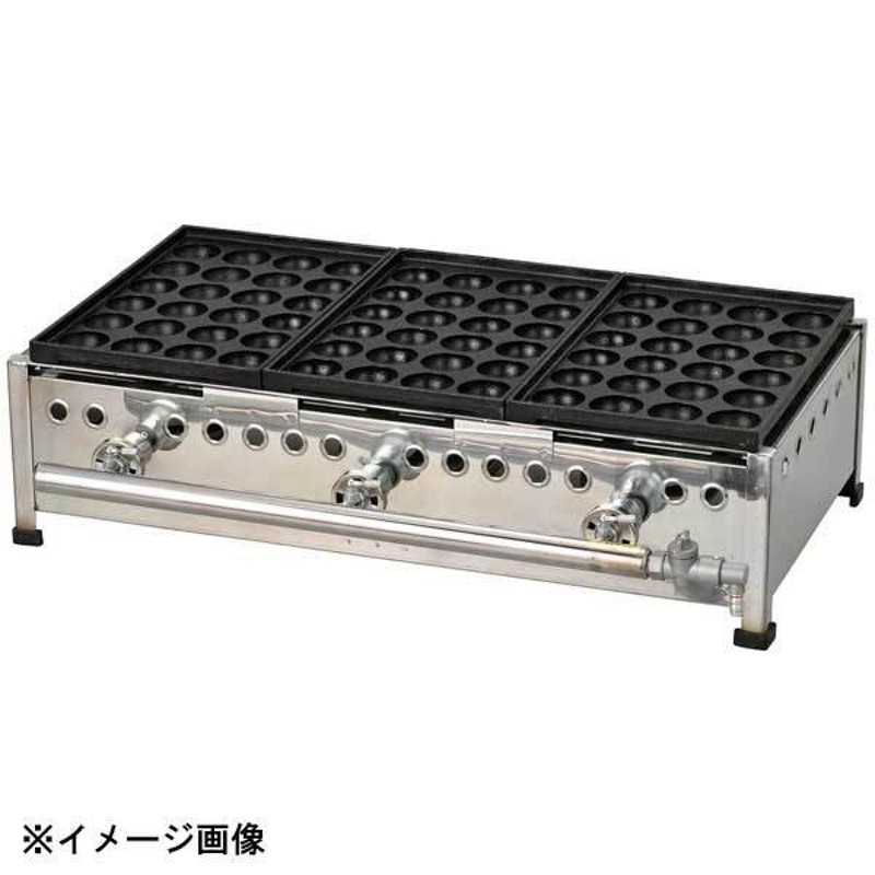 IT ジャンボ たこ焼器 24穴 244SH 4連式 13A - 1