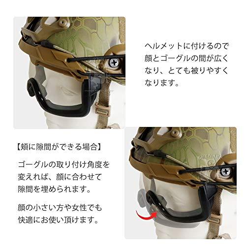 [アルファレーベル] SHENKEL 曇らないレンズ ヘルメットレール 取り付け型 ゴーグル 軽量 ARCレイル対応 サバゲー ペイントボール