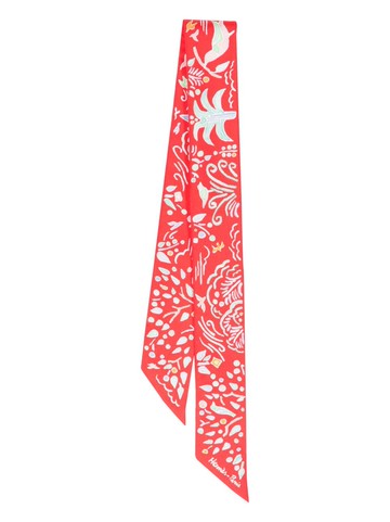 Hermès Pre-Owned - Do Re Boucles silk twilly scarf - women - Silk - One Size - Red