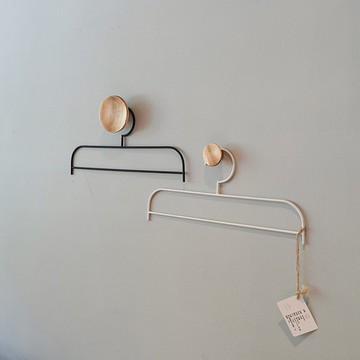 【Hübsch】－990846 簡約灰階色金屬衣架組-3色1組新年禮物 禮品