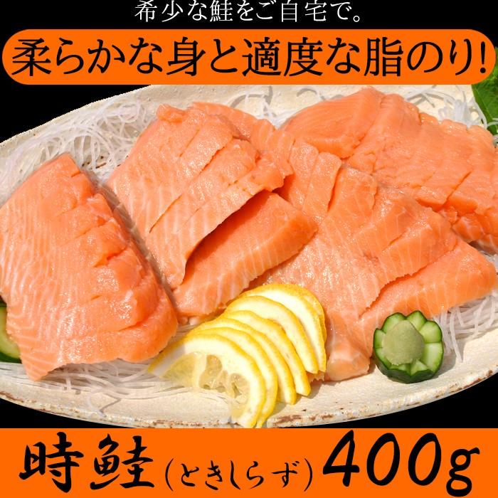 希少な鮭をご自宅で!!時鮭（ときしらず）刺身400g