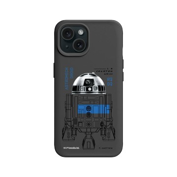iPhone 15 SolidX 黑 - 迪士尼-星際大戰 Star Wars - 星際大戰 – R2-D2 結構圖