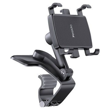 yesido 手機支架 汽車手機架 C101 多功能 360度旋轉  黑色  1個