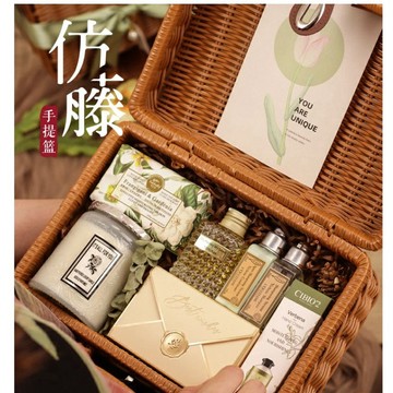 台灣出貨 婚禮小物 伴娘禮 探房禮 喝茶禮 交換禮物首選 結婚禮物 歐舒丹禮盒 新娘實用禮盒 結婚禮 回禮 藤編禮盒