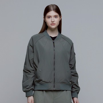 女裝 ANAS 棒球外套 - 卡其色