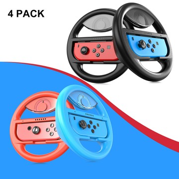 方向盤模擬器 賽車方向盤 遊戲方向盤 哇噢私模JOYCON游戲方向盤配件左右小手柄賽車任天堂switch配件