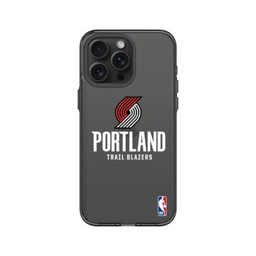iPhone 15 Pro Max Clear 酷墨灰 - NBA - Logo-波特蘭拓荒者 Portland Trail Blazers - Light