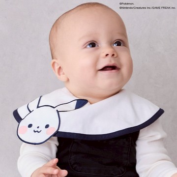 petit main 品牌旗艦店 【モンポケ】【神奇寶貝】角色造型圍兜（嬰兒尺寸）【日本直接出貨】