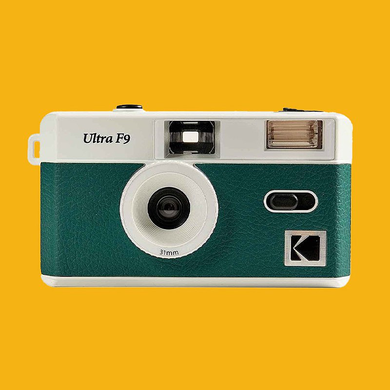 預購【Kodak 柯達】復古底片相機 Ultra F9 Film Camera 暗夜綠