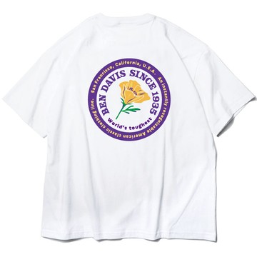 BEN DAVIS BDZL4-0003-02 RECYCLE COTTON PRINT TEE 抗菌防臭 女版 短T (白色)