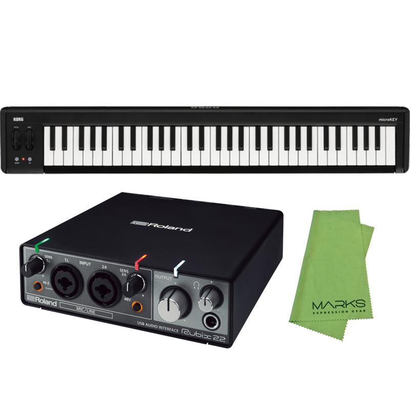 Roland Rubix22   KORG microKEY2-61 セット　オーディオインターフェイス［宅配便］