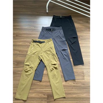 秋冬新款戶外徒步登山防風防水彈力透氣軟殼褲直筒速干休閑褲長褲