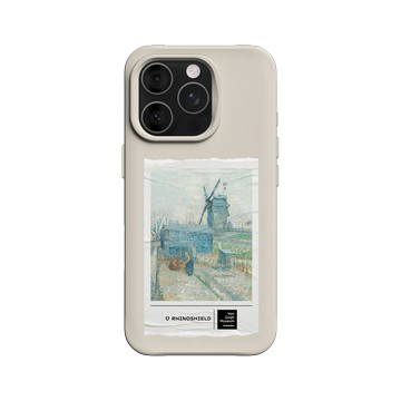 iPhone 16 Pro SolidX 貝殼灰 - Van Gogh Museum - 蒙馬特：風車和耕田