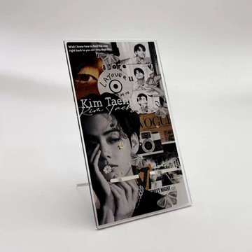 ⭐韓國代購正版預售⭐BTS防彈少年團新款手機支架亞克力雙面立牌桌面擺件照片架展示【3天內發貨】