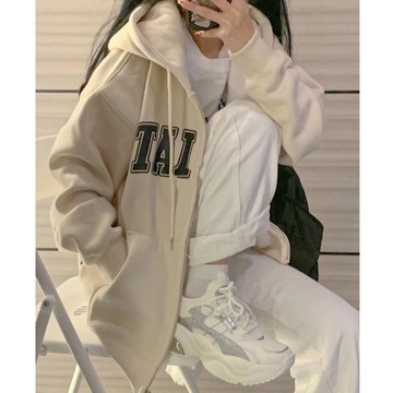 CHAOO 外套 衛衣 女生衣服 外套女 秋冬上衣 oversize長袖衛衣女 設計感衣服 女生外套 ins 風衣服