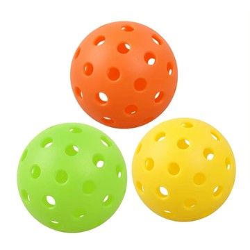 匹克球pickleball球40孔滾塑洞洞球比賽訓練球專用球