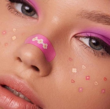 心花護貼 派對摄影外拍化妝 脸部紋身貼紙 持久防水植物基顏料