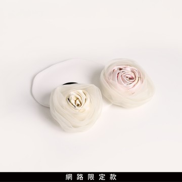 SO NICE 法式薄紗玫瑰髮圈