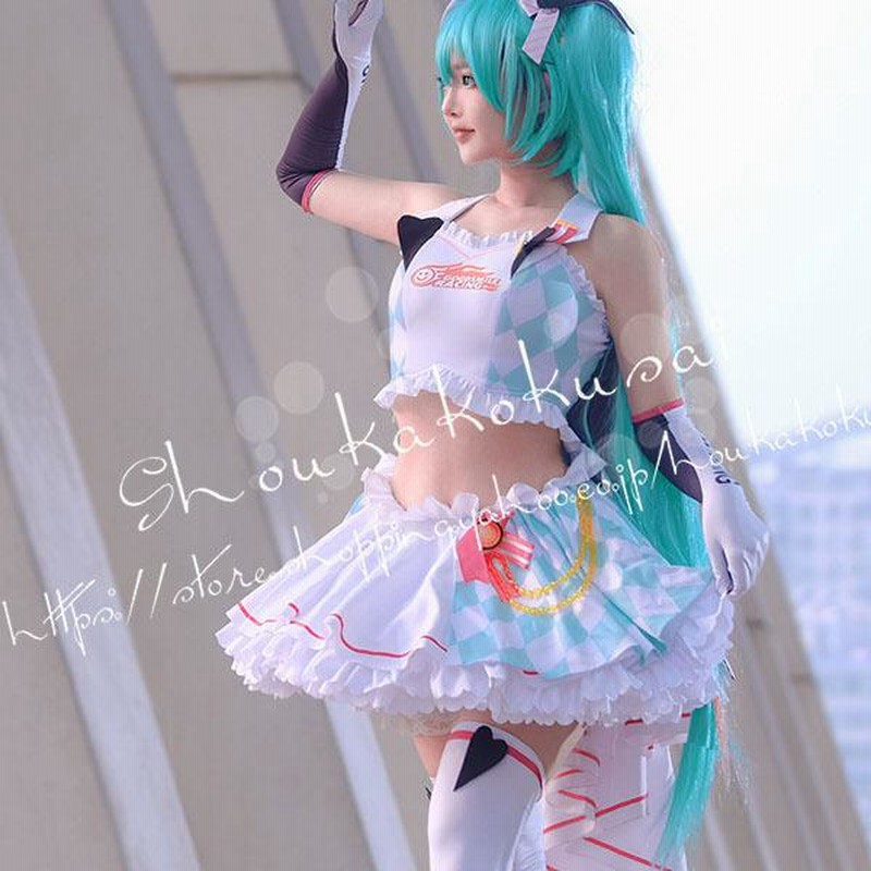 VOCALOID 初音ミク レーシングミク Racing Miku コスプレ衣装 cosplay