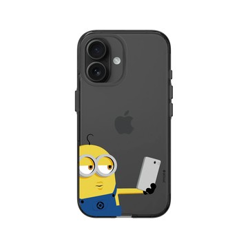 iPhone 16 Clear (相機按鈕) 酷墨灰 - Minions - Minions - Take a Selfie