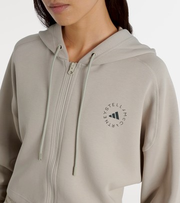 Adidas by Stella McCartney Logo cotton-blend jersey hoodie