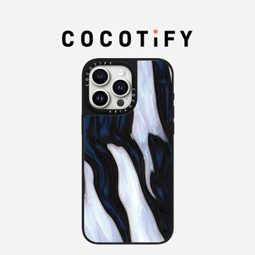 COCOTiFY高級感小眾黑藍大理石磁吸MagSafe適用iPhone16ProMax手機殼新款蘋果14情侶17pro防摔15plus男女款17