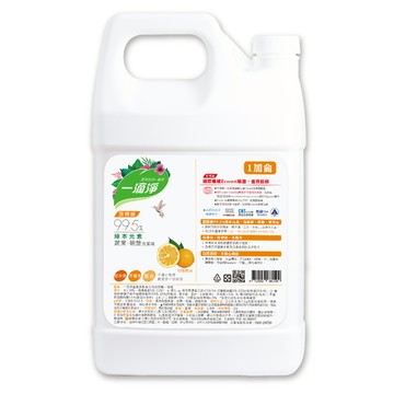 一滴淨蘆薈多酚洗碗精1加侖 柑橘