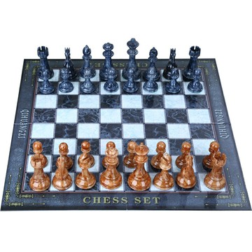 國際象棋 國際象棋超大號比賽專用大理石紋路加重棋子復古西洋棋樣板房擺件