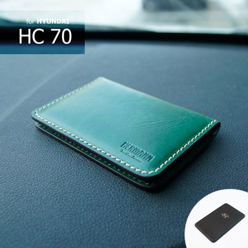 HERMANN 現代汽車卡片式智慧鑰匙皮套  松綠色  HC70