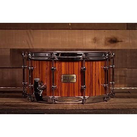 Tama SLP G-Maple 14x7 Limited Edition Snare Gloss Natural Zebrawood