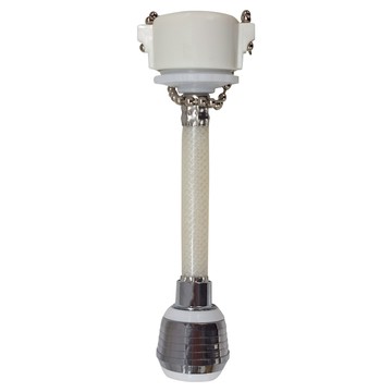 ForeverFun 永悅 精選珠鏈式加長兩段起泡器  長16.5cm  白色 + 銀色