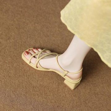 高跟涼鞋女款外穿2025夏季新款仙女風配裙子夏天精致高級感羅馬鞋