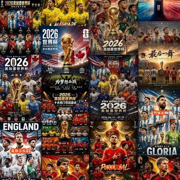 【世界盃周邊】🔥⚽️🔥臺灣出貨⚽️🔥60張2026美加墨世界盃裝飾海報牆貼足球明星周邊裝飾房間高清牆紙