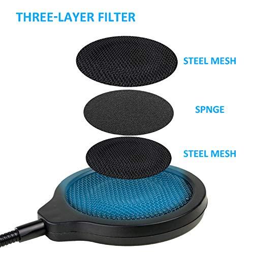 SoloCast Microphone Pop Filter Mask Shield For HyperX SoloCast Mic, Inch