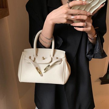 都市時尚通勤包高級感手提包小包時尚流行春夏單肩斜挎包女鉑金包
