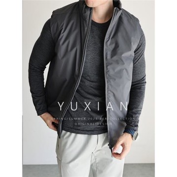 YUXIAN輕量化全能暖絨棉羽背心保暖馬甲男士休閑商務秋冬