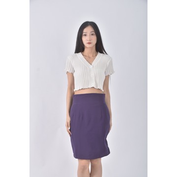 (M) 質感紫色短裙二手衣